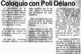 Coloquio con Poli Délano