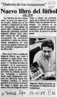 Nuevo libro del fútbol  [artículo].