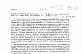 Marginales  [artículo] Teresa Poblete Martin.