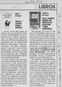 Nuevas y siempre buenas maneras  [artículo].