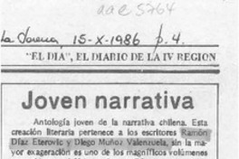 Joven narrativa  [artículo] Luis Aguilera.