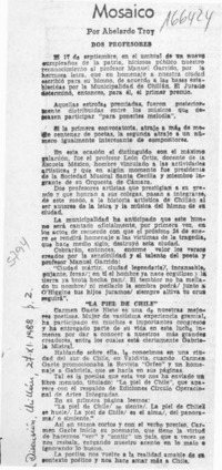 Mosaico  [artículo] Abelardo Troy.