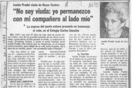 "No soy viuda, yo permanezco con mi compañero al lado mío"  [artículo].