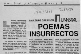 Poemas insurrectos