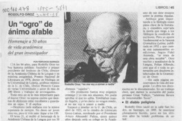 Un "ogro" de ánimo afable  [artículo] Fernando Barraza.