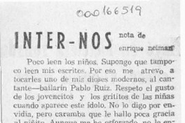 Inter - Nos  [artículo] Enrique Neiman.