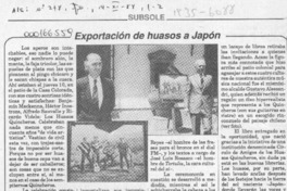 Exportación de huasos a Japón  [artículo].
