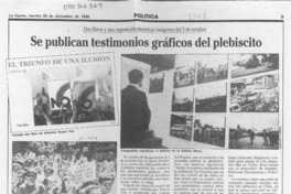 Se publican testimonios gráficos del plebiscito  [artículo].