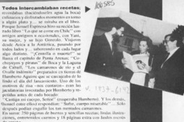 Todos intercambiaban recetas  [artículo].