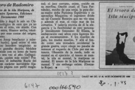 El tesoro de Radomiro  [artículo] Gonzalo Rojas.