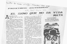 El seno que no da vida, mata  [artículo] Juan Pablo del Río.