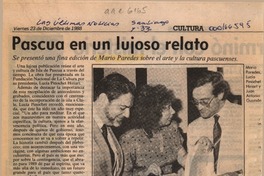 Pascua en un lujoso relato  [artículo] Rodolfo Gambetti.