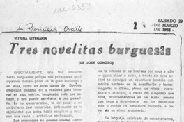 Tres novelitas burguesas  [artículo] Apir.