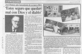 "Estoy seguro que quedaré mal con Dios y el diablo"  [artículo] Patricio Rojas B.