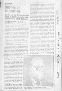 Sueños en la pensión  [artículo] Darío Oses.