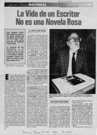 La vida de un escritor no es una novela rosa