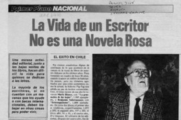 La vida de un escritor no es una novela rosa