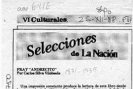 Fray "Andresito"  [artículo] Alone.