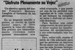 "Disfrute plenamente su vejez"  [artículo]