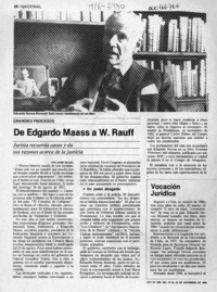 De Edgardo Maass a W. Rauff  [artículo] Jaime Valdés.