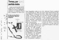 Teresa, por partida doble  [artículo].