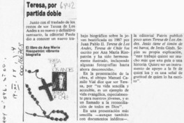 Teresa, por partida doble  [artículo].