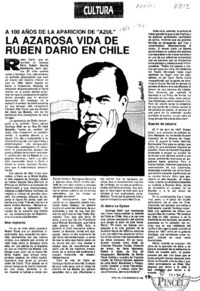 La Azarosa vida de Rubén Darío en Chile  [artículo].