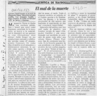 El Mal de la muerte  [artículo] Luisa Ulibarri.