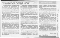 "Ruiseñor de la luna"  [artículo] Cronos.