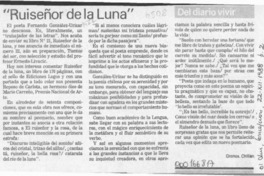 "Ruiseñor de la luna"  [artículo] Cronos.