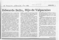 Edwards Bello, hijo de Valparaíso  [artículo] Lautaro Robles.