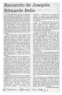 Recuerdo de Joaquín Edwards Bello  [artículo] Luciano Figueroa C.