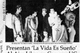 Presentan "La vida es sueño" al aire libre en Campus UC