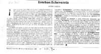 Esteban Echeverría  [artículo] Andrés Sabella.