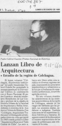 Lanzan libro de arquitectura