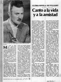 Canto a la vida y a la amistad  [artículo] Virginia Vidal.