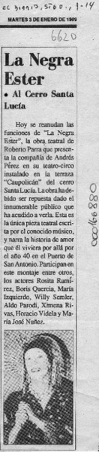 La Negra Ester  [artículo].
