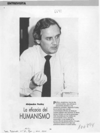 La eficacia del humanismo  [artículo].