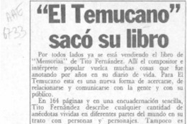 "El Temucano" sacó su libro