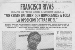 "No existe un líder que homogenice a toda la oposición detrás de él"  [artículo] Soledad Miranda.