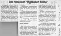 Dos meses con "Ifigenia en Aulide"  [artículo].