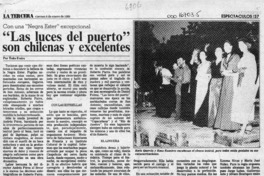 "Las luces del puerto" son chilenas y excelentes  [artículo] Toño Freire.