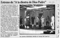 Estreno de "A la diestra de Dios Padre"  [artículo].