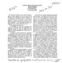 Jorge Amancio Pickenhayn, "Nueva didáctica de la geografía"  [artículo] Jorge Ortiz Avila.