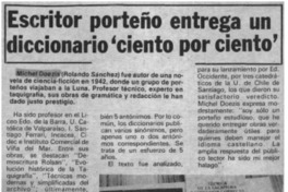 Escritor porteño entrega un diccionario 'ciento por ciento'