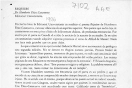 Réquiem  [artículo] Tito Castillo.