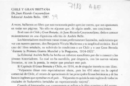 Chile y Gran Bretaña  [artículo] Carlos Ruiz-Tagle.