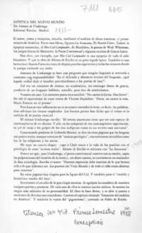 Estética del Nuevo Mundo