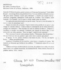 Pre textos  [artículo] Vicente Mengod.