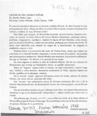 Crónicas del diario soñar